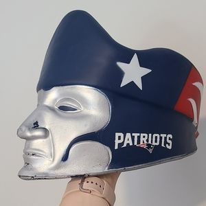 HTF Foam NFL NY Patriots Hat Mask Headwear